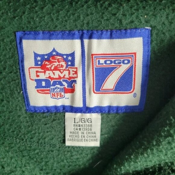 Green Bay Packers Sweatshirt NFL Team Football Pullover Heavy Green Size Large - Picture 4 of 4